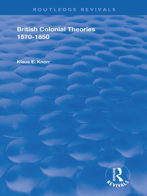cover image of British Colonial Theories 1570 – 1850